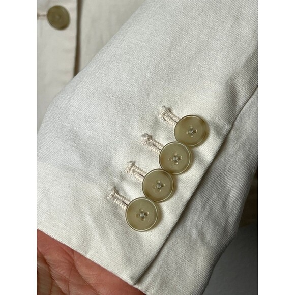 J.CREW Thompson Linen Cotton Two Button Lightweight Coat Tan Size 10 - Picture 5 of 6